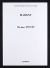 Margny. Mariages 1893-1929