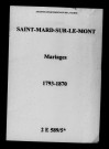 Saint-Mard-sur-le-Mont. Mariages 1793-1870