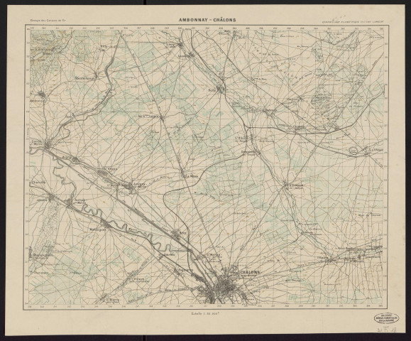 Ambonnay-Châlons.
Service géographique de l'Armée.1918