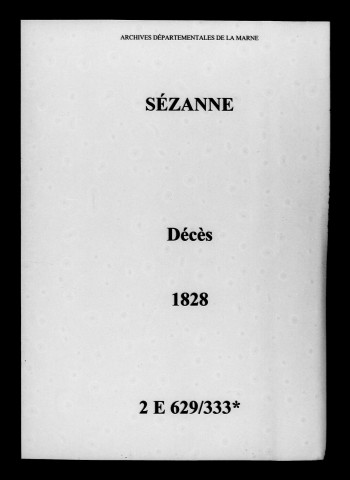 Sézanne. Décès 1828
