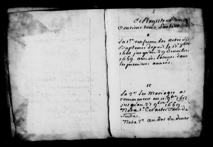 Châlons-sur-Marne. Trinité (La). Baptêmes, mariages, sépultures 1600-1659