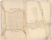 Vertus. Vieux plan de la Fosse du Loup fait en 1756.