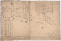 Plan et arpentage de plusieurs pièces de bois appelées bois de Reims, d'Eclisse et de Liermont situés sur le terroir de Chaumuzy (1726), Hazart