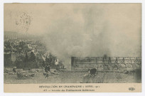 AY. Révolution en Champagne avril 1911. Ay. Incendie des Établissement GeldermannELD