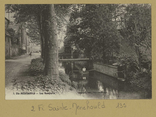 SAINTE-MENEHOULD. 7-Les Remparts. Sainte-Menehould Édition Rosman. [vers 1925] 