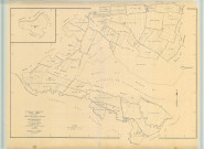 Hauteville (51286). Tableau d'assemblage échelle 1/5000, plan remembré pour 1956, plan régulier (papier)