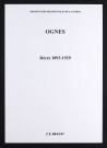 Ognes. Décès 1893-1929
