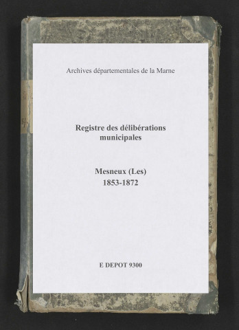 Délibérations municipales.