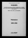 Normée. Naissances 1893-1901