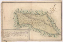 Plan et mesurage des bois de St Sauveur au terroir de Chaltrait, décembre 1726.