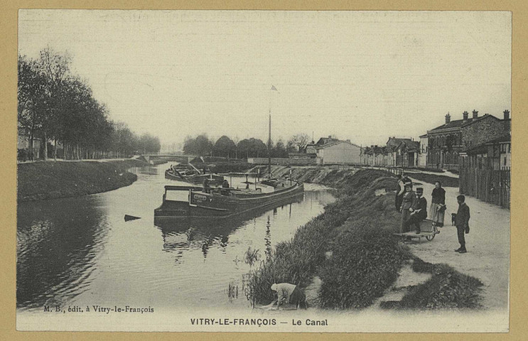 VITRY-LE-FRANÇOIS. Le Canal.
Vitry-le-FrançoisÉdition M. B.[avant 1914]
