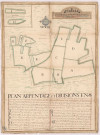 Plan arpentage des bois appelés bois de Cauroy situés sur le terroir d'Hermonville (10 août 1728), Hazart