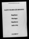 Saint-Mard-lès-Rouffy. Baptêmes, mariages, sépultures 1655-1792