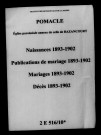 Pomacle. Naissances, publications de mariage, mariages, décès 1893-1902