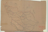Moncetz-l'Abbaye (51373). Section C2 échelle 1/2500, plan mis à jour pour 1933, plan non régulier (calque)