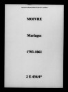 Moivre. Mariages 1793-1861