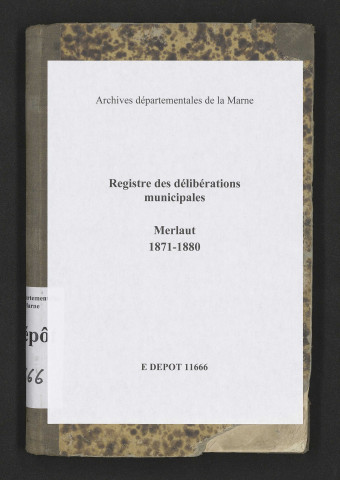 Délibérations municipales.