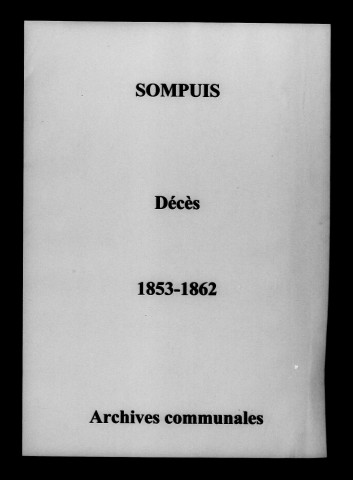 Sompuis. Décès 1853-1862