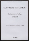 Saint-Mard-sur-le-Mont. Publications de mariage 1871-1927