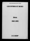 Istres-et-Bury (Les). Décès 1863-1892