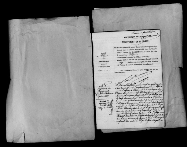 Épine (L'). Naissances 1897