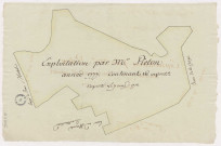 Domaine et château de Mareuil. Exploitation par Monsieur Piéton année 1778, lieudit « les Grosses Pierres », terroir de Mareuil.