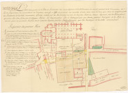 Plan d'une partie de la ville de Sézanne levé par le sieur Frérot