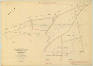 Pontfaverger-Moronvilliers (51440). Section W2 échelle 1/2000, plan remembré pour 1955, plan régulier (papier).