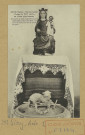 SIVRY-ANTE. Ante (Marne). Statue Classée : Vierge du XVIème S. en pierre polychromée. Couvercle en bois sculpté de la cuve baptismale, style Louis XVI. (Ce fût et la cuve sont de la même époque).