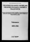 Villeneuve-Saint-Vistre-et-Villevotte. Naissances 1893-1901
