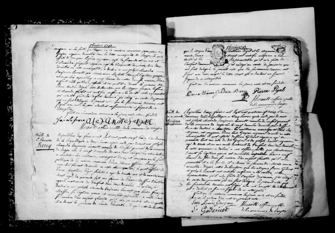 Broyes. Naissances, mariages, décès, publications de mariage 1793-an X