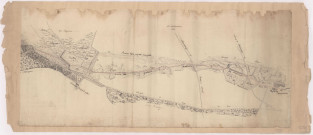 Suite du projet du chemin de Gand-Pré à Gratreuil depuis le village Montcheutin jusqu'aux monts de Champagne au village de Grateuil, par Lejolivet, 1784.