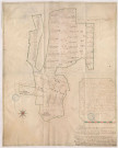 Plan des bois d'Ambonnay, Trepaille et Billy divisés en coupes reglées n°8, 1728.