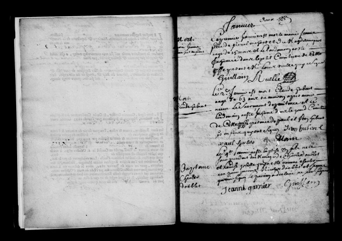 Vertus. Baptêmes, mariages, sépultures 1693
