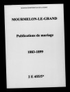 Mourmelon-le-Grand. Publications de mariage 1883-1899