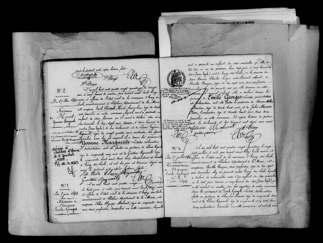 Écury-sur-Coole. Naissances 1894