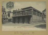 SÉZANNE. 1897 - Le Marché du Docteur Huguier.
(02 - Château-ThierryA. Rep. et Filliette).[vers 1907]
Collection R. F