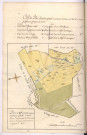 Plan du 87e canton du terroir de Chenay appellé Courts Bois comprenant les numéros 1616 et suivant jusques et compris le 1655 1779, Villain
