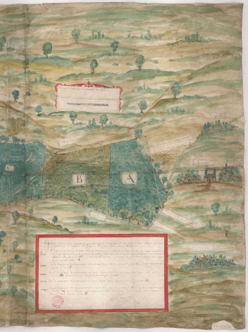 Plan du bois Thomas (à Mailly) (1634), Nicolas La Joye