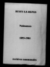 Bussy-le-Repos. Naissances 1893-1901