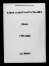 Saint-Martin-aux-Champs. Décès 1793-1860